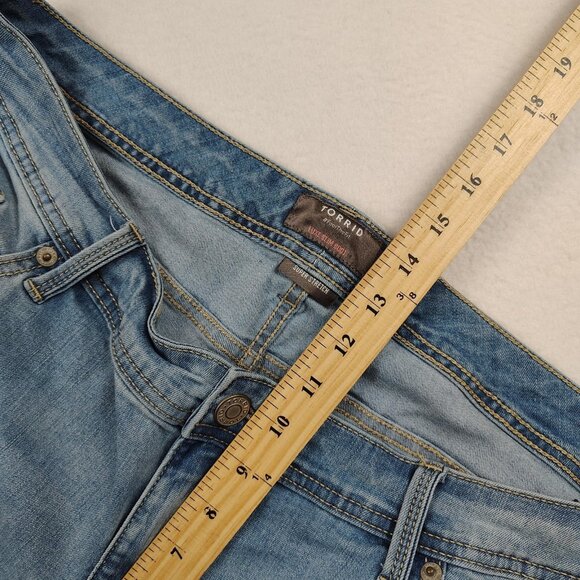 Torrid Luxe Slim Boot Jeans Womens 18 S Super Stretch Bootcut - Picture 9 of 9